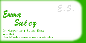 emma sulcz business card